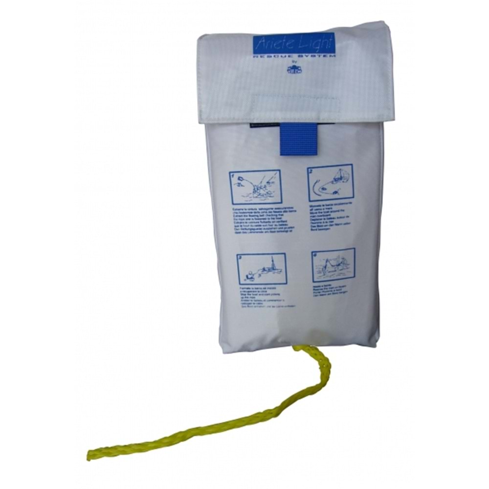 Denizden Adam Kurtarma Sistemi - 30 Metre Batmaz Halatlı & Askılı Çantalı