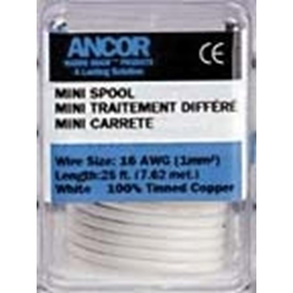 Mini Makaralı Kablo – 5 mm² Beyaz, 2,4 Metre