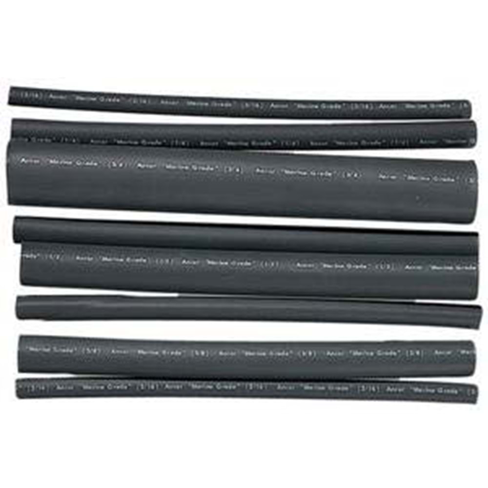 Ancor Marin Termal Makaron – Ø 3,2 mm, 30 cm, Siyah
