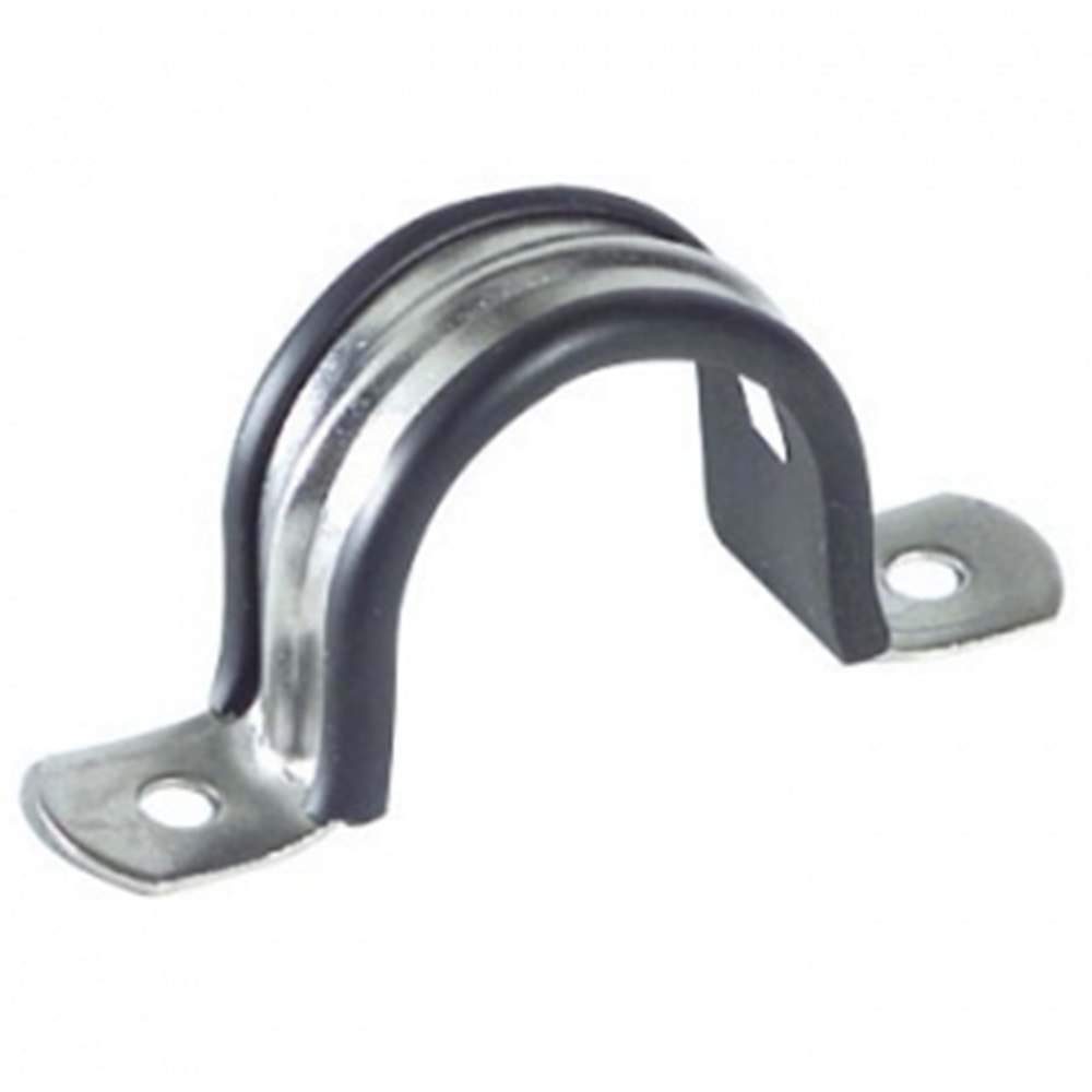 Paslanmaz Çelik Hortum/Kablo Sabitleme Köprüsü – Ø46 mm, Kauçuk Kılıflı