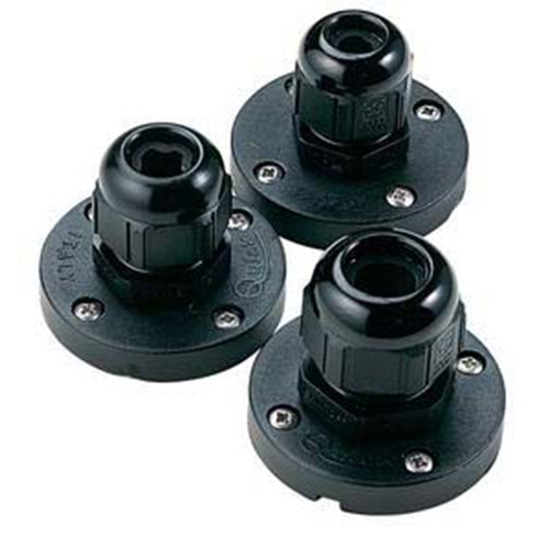 Su Geçirmez Kablo Çıkışı – Plastik, Ø10/14 mm Kablo Uyumlu, Ø48x40 mm