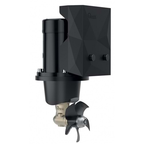 Quick Baş Manevra Pervanesi – 30 kgf, 12V, 1.5 kW Motor, Ø125 mm Tünel, 6-7 m Tekne Uyumlu