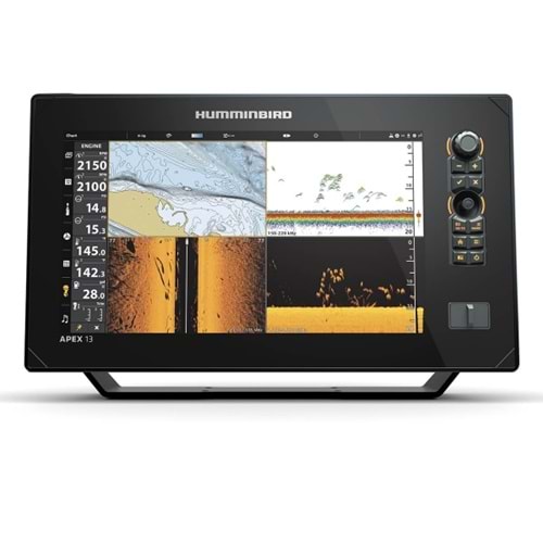 Humminbird APEX 13 MEGA SI+ – 13” Chartplotter, MEGA Side Imaging+, Dual Spectrum CHIRP, HDMI, NMEA2000, Wi-Fi