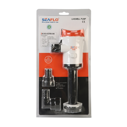 Seaflo Livar Pompası 600 GPH 12V - 90° Açılı