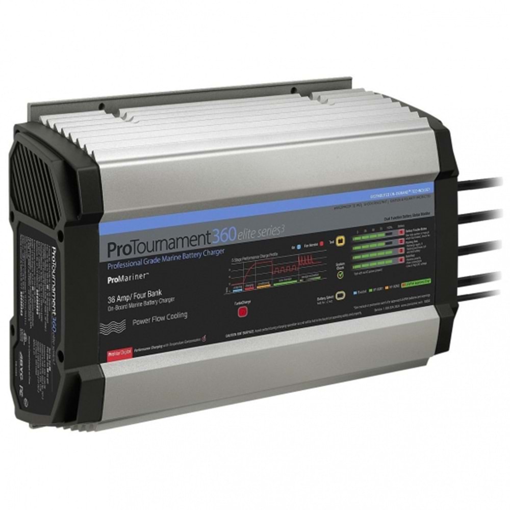 ProMariner Pro Tournament 360 12V - 36A 4 Çıkışlı Akü Şarj Cihazı