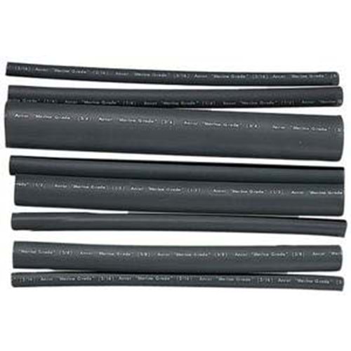 Ancor Marin Termal Makaron – Ø 3,2 mm, 30 cm, Siyah