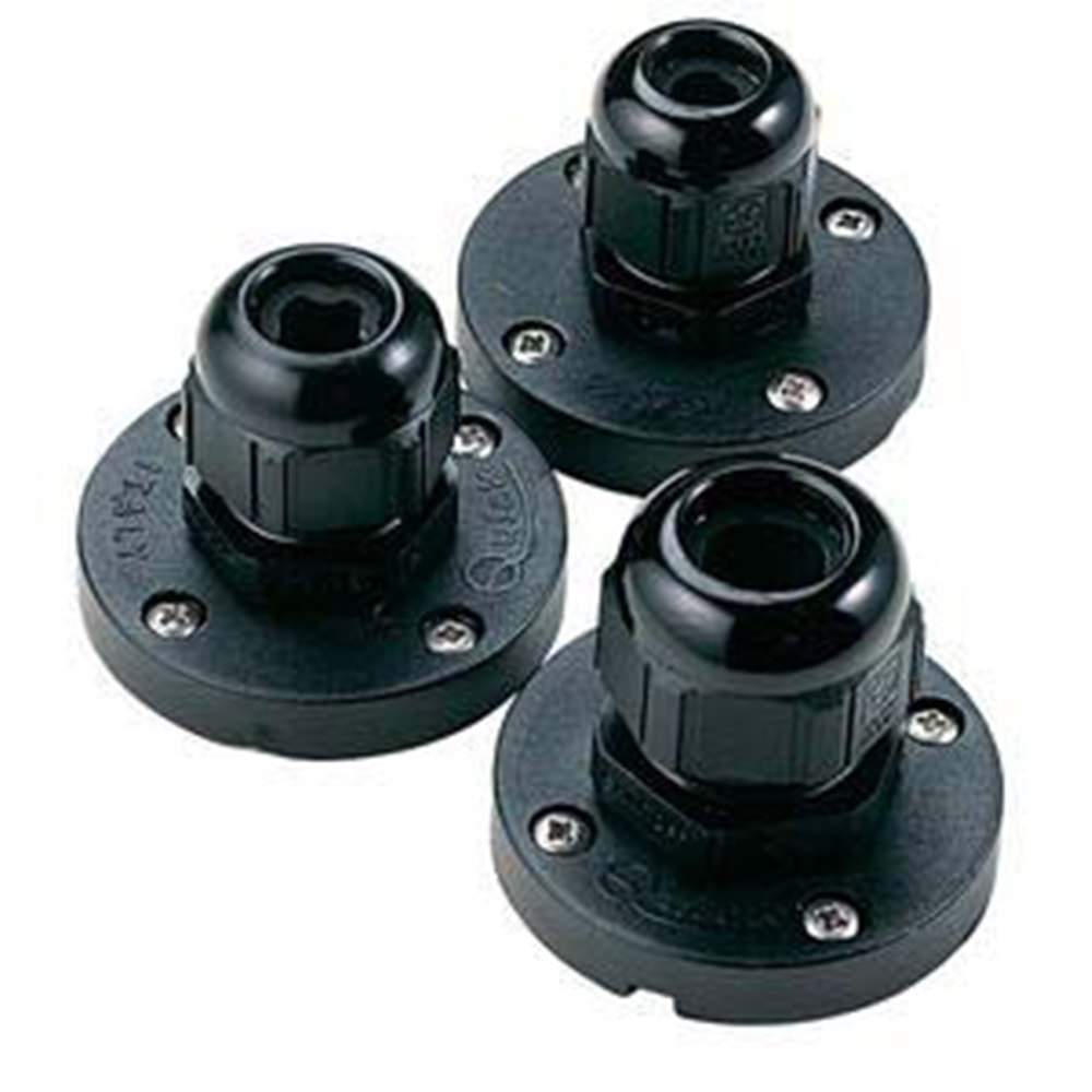 Su Geçirmez Kablo Çıkışı – Plastik, Ø10/14 mm Kablo Uyumlu, Ø48x40 mm
