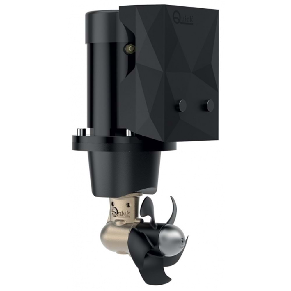 Quick Baş Manevra Pervanesi – 40 kgf, 12V, 2.2 kW Motor, Ø140 mm Tünel, 7–9 m Tekne Uyumlu
