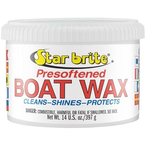Star Brite Carnauba Wax – 397g, Tekne Yüzeyi Koruma ve Parlatma Cilası